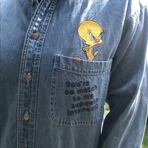 1996 Vintage Tweety Bird Button down shirt